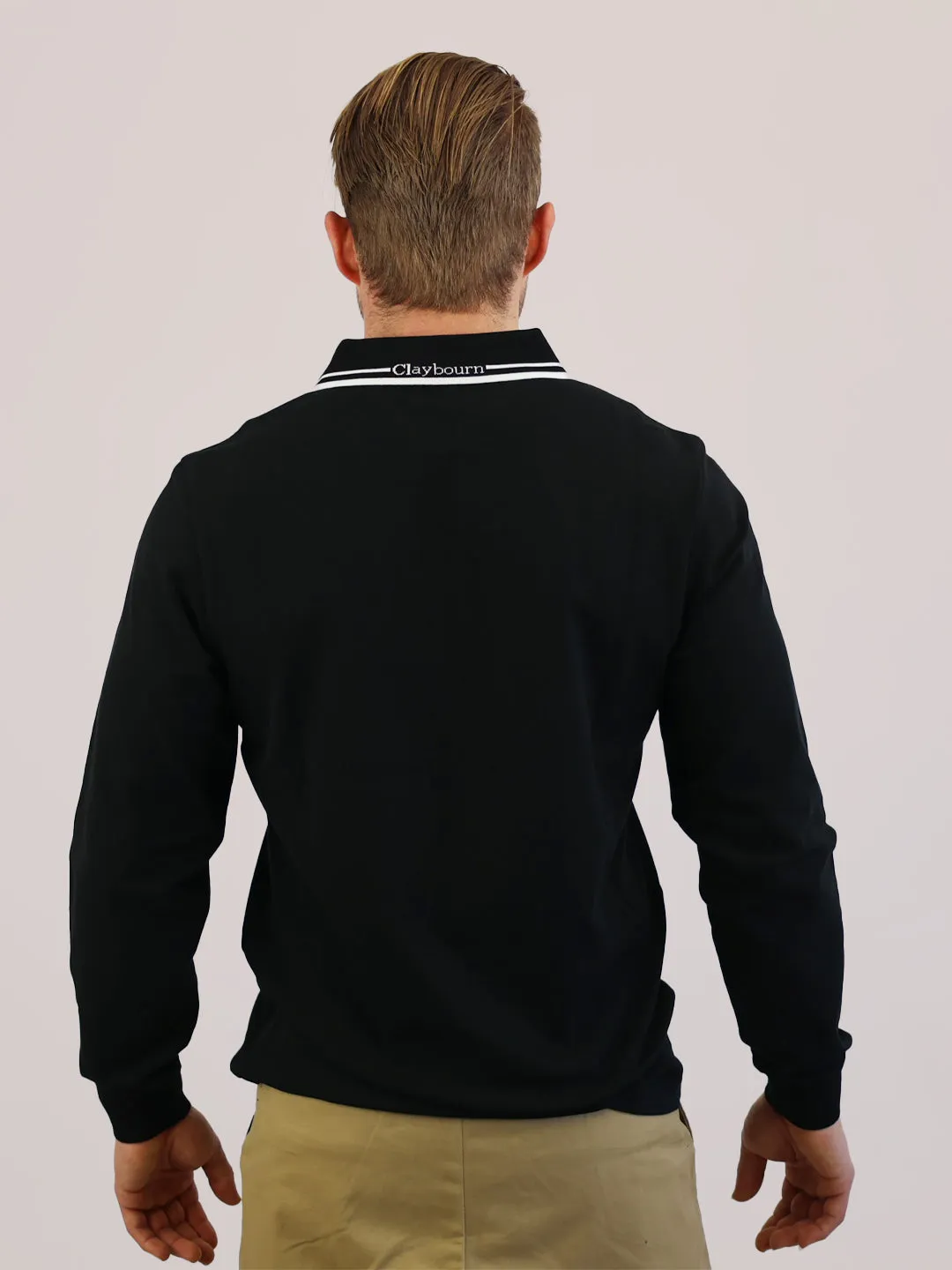 Claybourn Logo Long Sleeves Polo