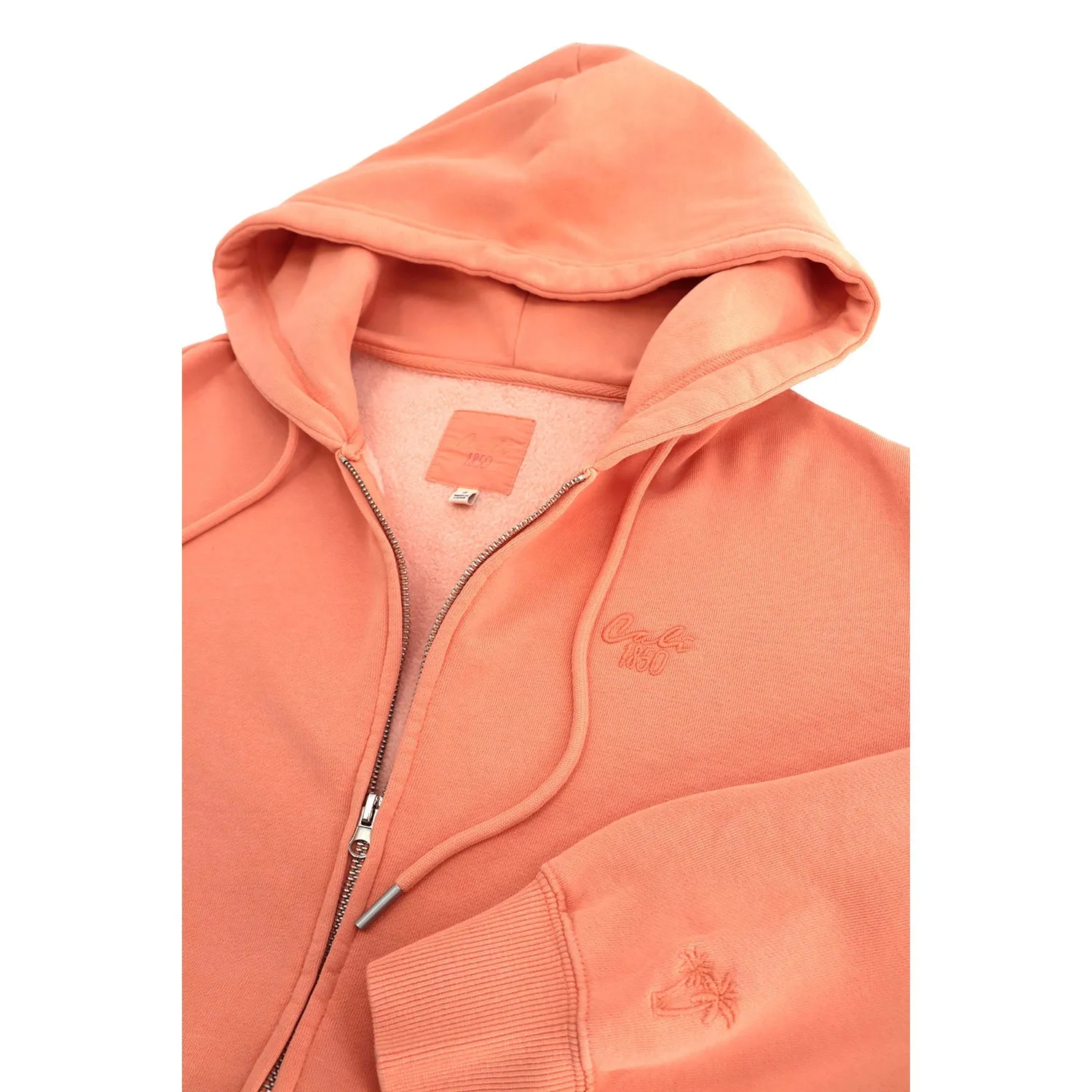 Cloud Fleece Zip Up Hoodie - Papaya