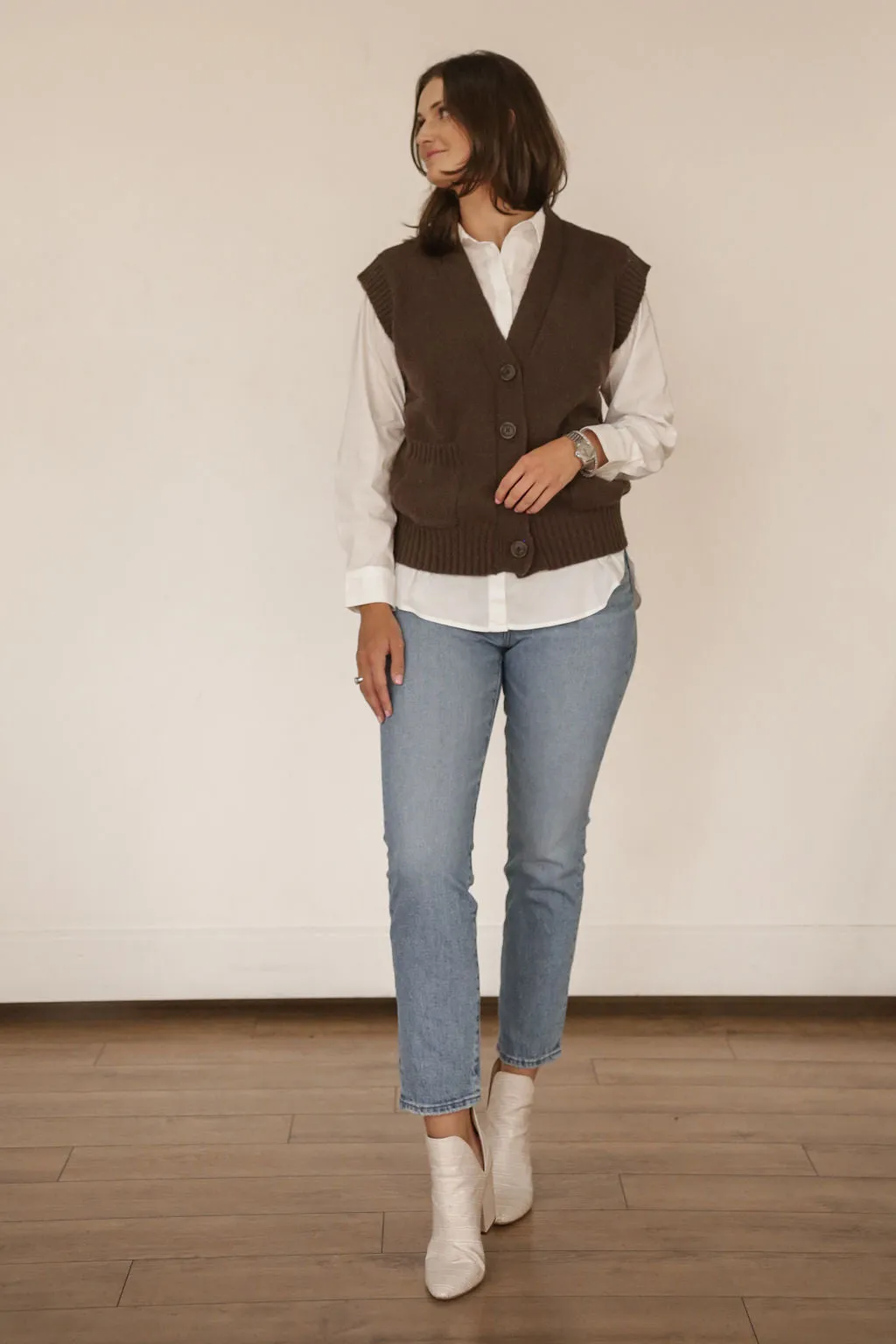 Cocoa Brown Vest