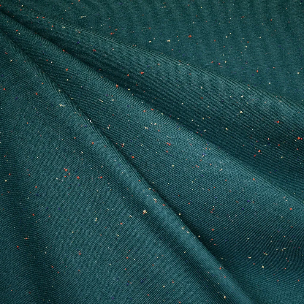 Confetti Speckled Sweatshirt Fleece Evergreen