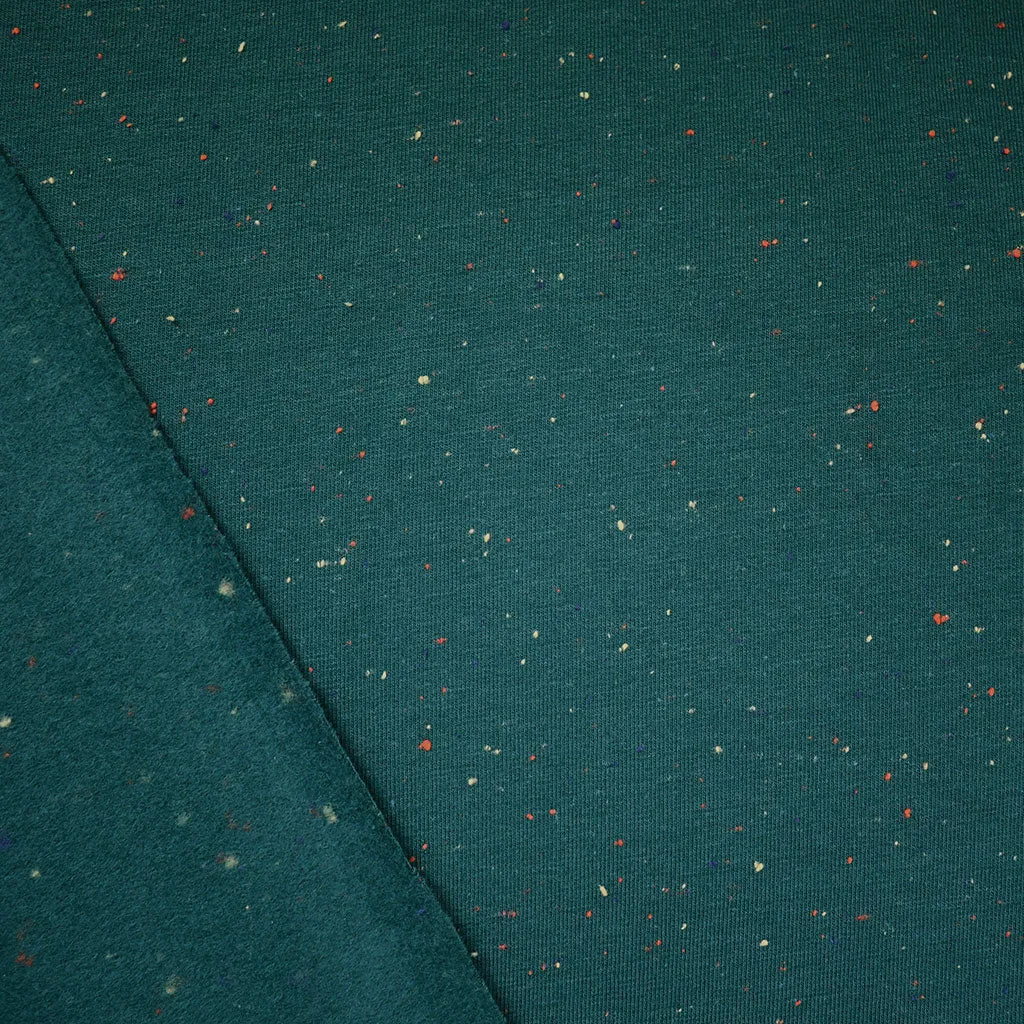 Confetti Speckled Sweatshirt Fleece Evergreen