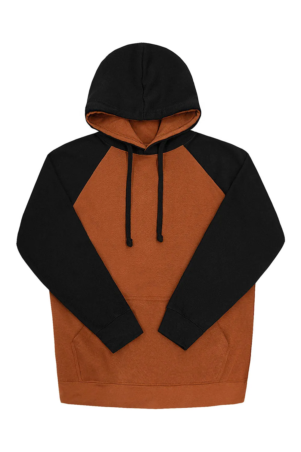 Contrast Raglan Sleeve Pullover Hoodie (New Colorways)