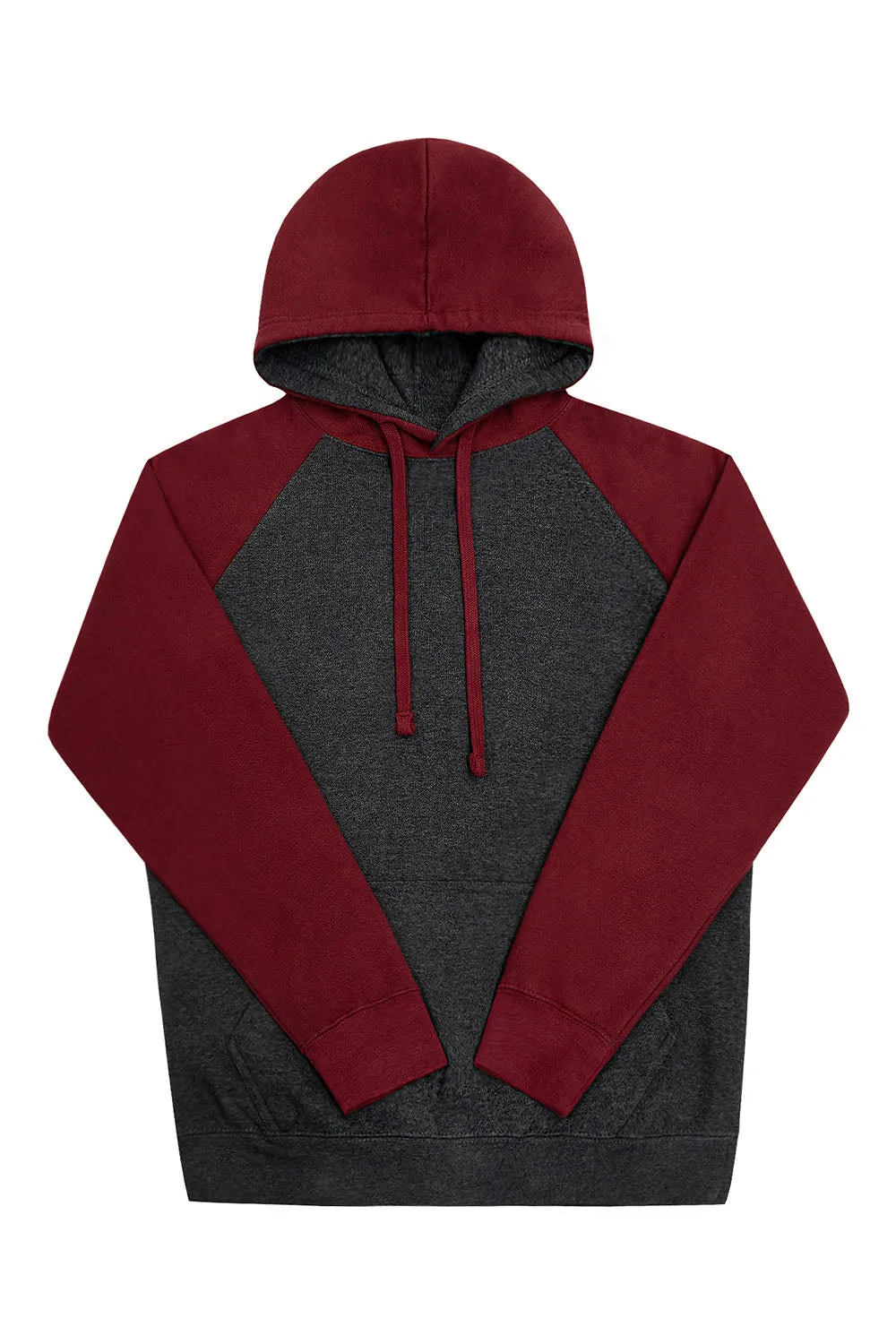 Contrast Raglan Sleeve Pullover Hoodie (New Colorways)