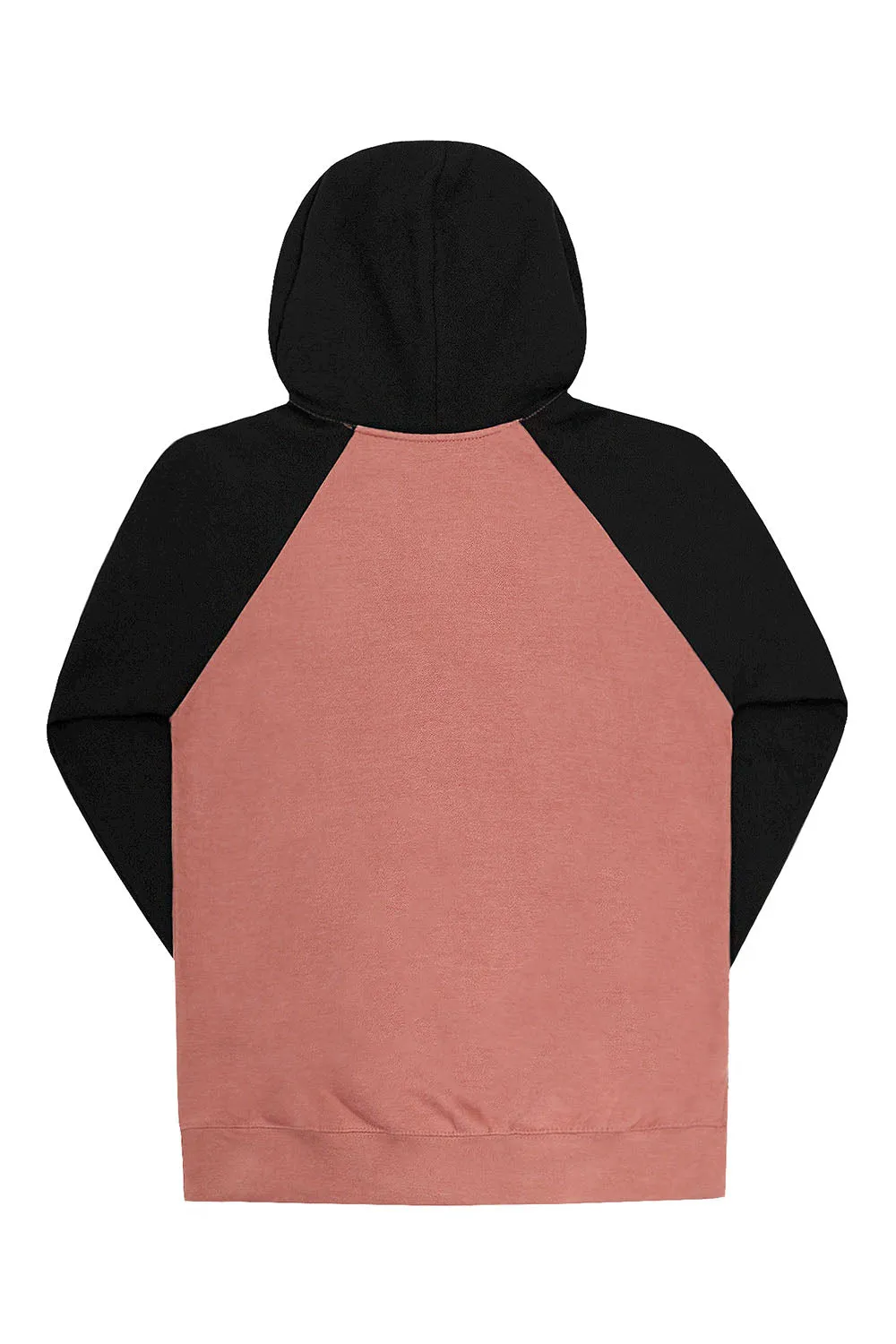 Contrast Raglan Sleeve Pullover Hoodie (New Colorways)