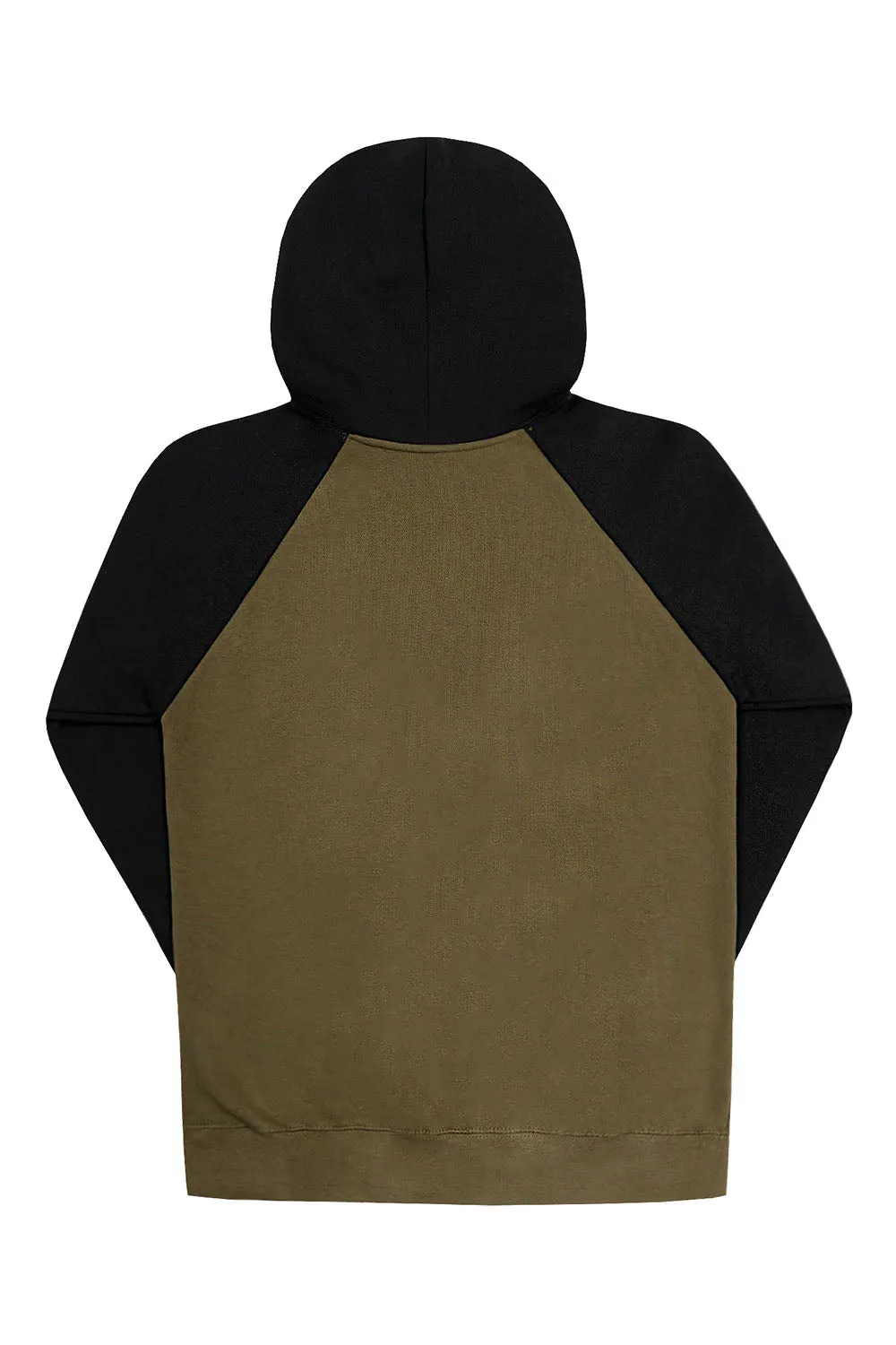 Contrast Raglan Sleeve Pullover Hoodie (New Colorways)