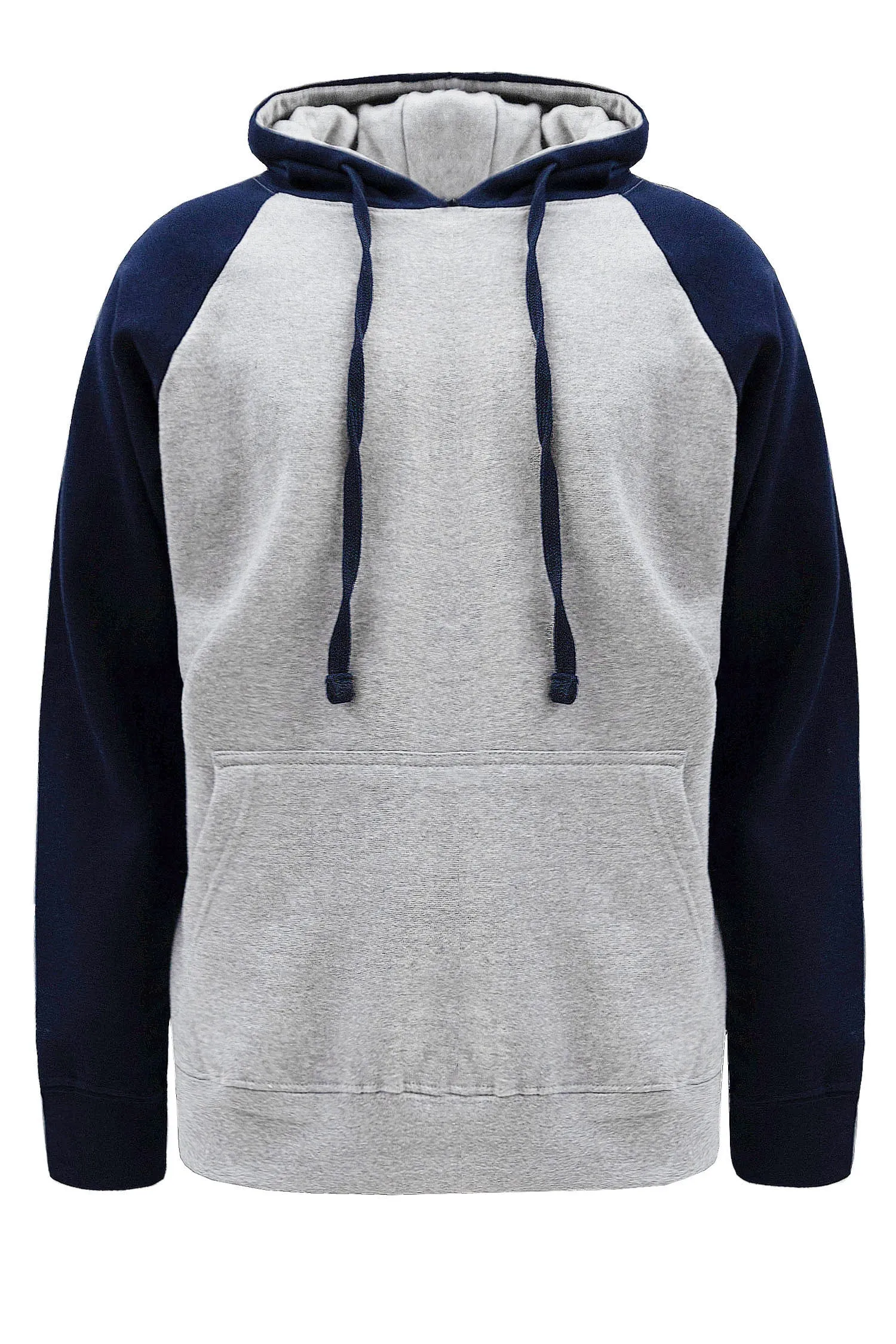 Contrast Raglan Sleeve Pullover Hoodie (New Colorways)