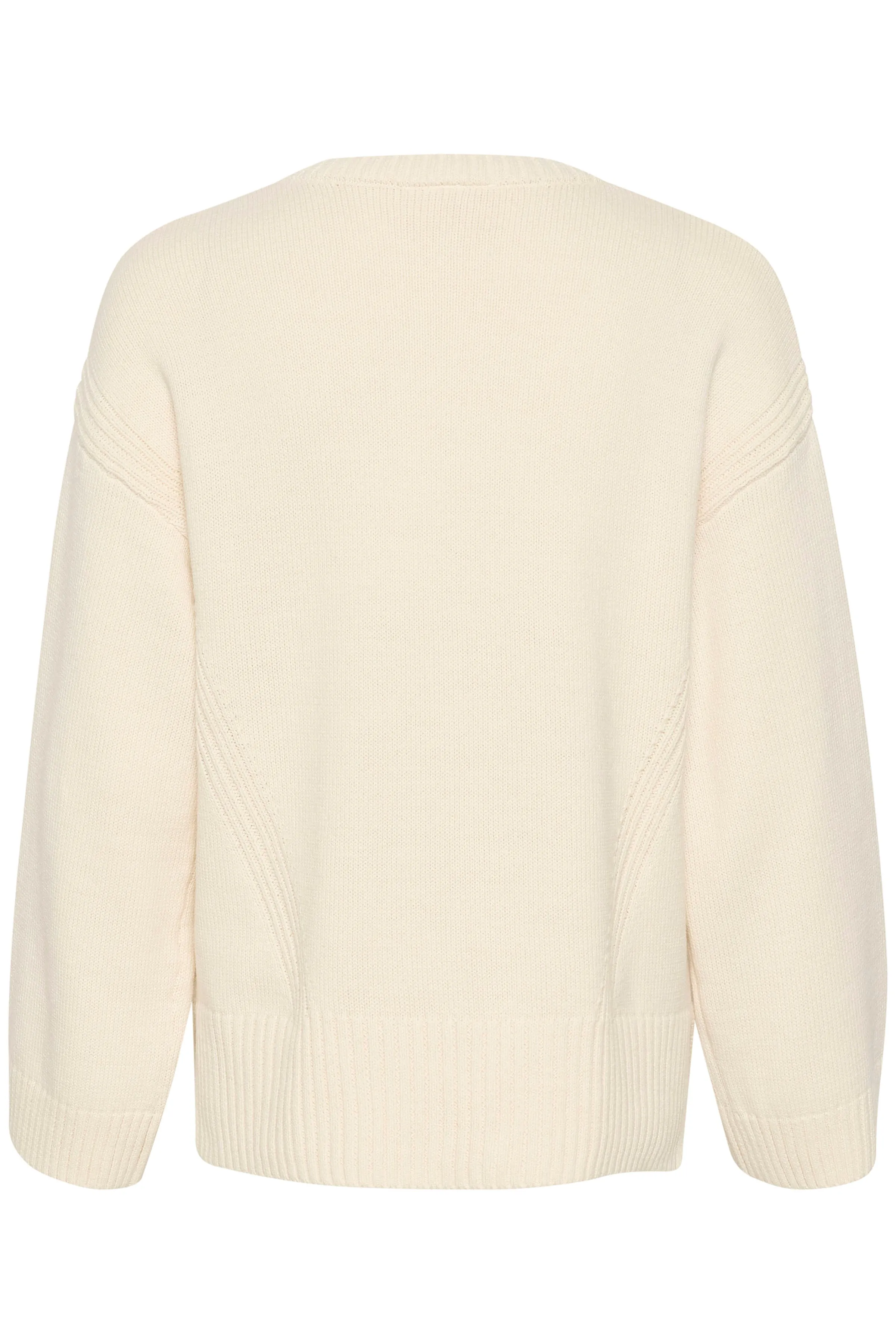 Cream Soffie V-Neck Pullover