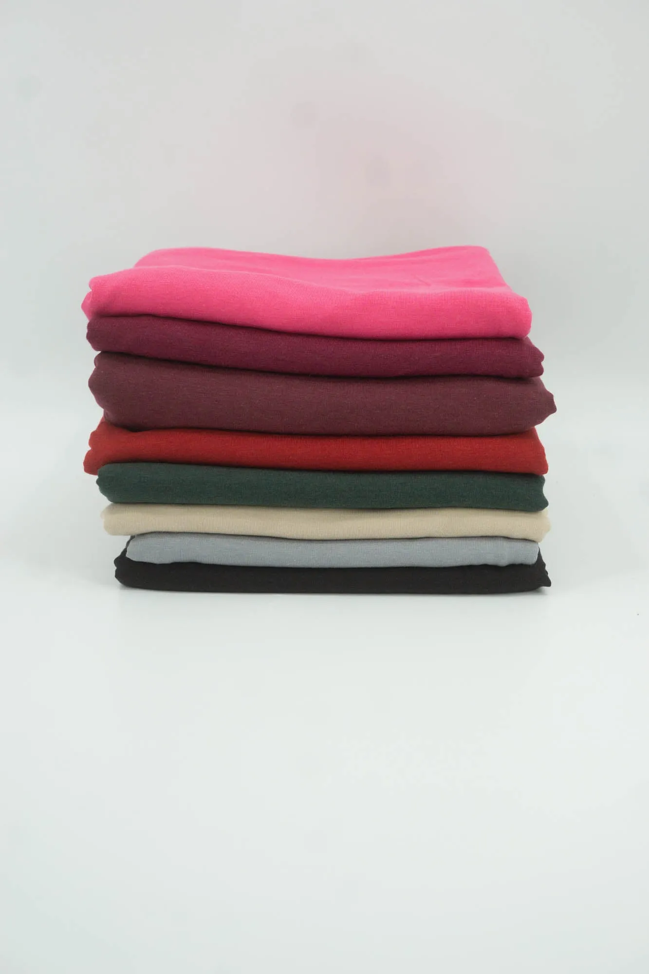 Crimson- Tencel Organic Cotton Stretch Fleece - 1/2 metre