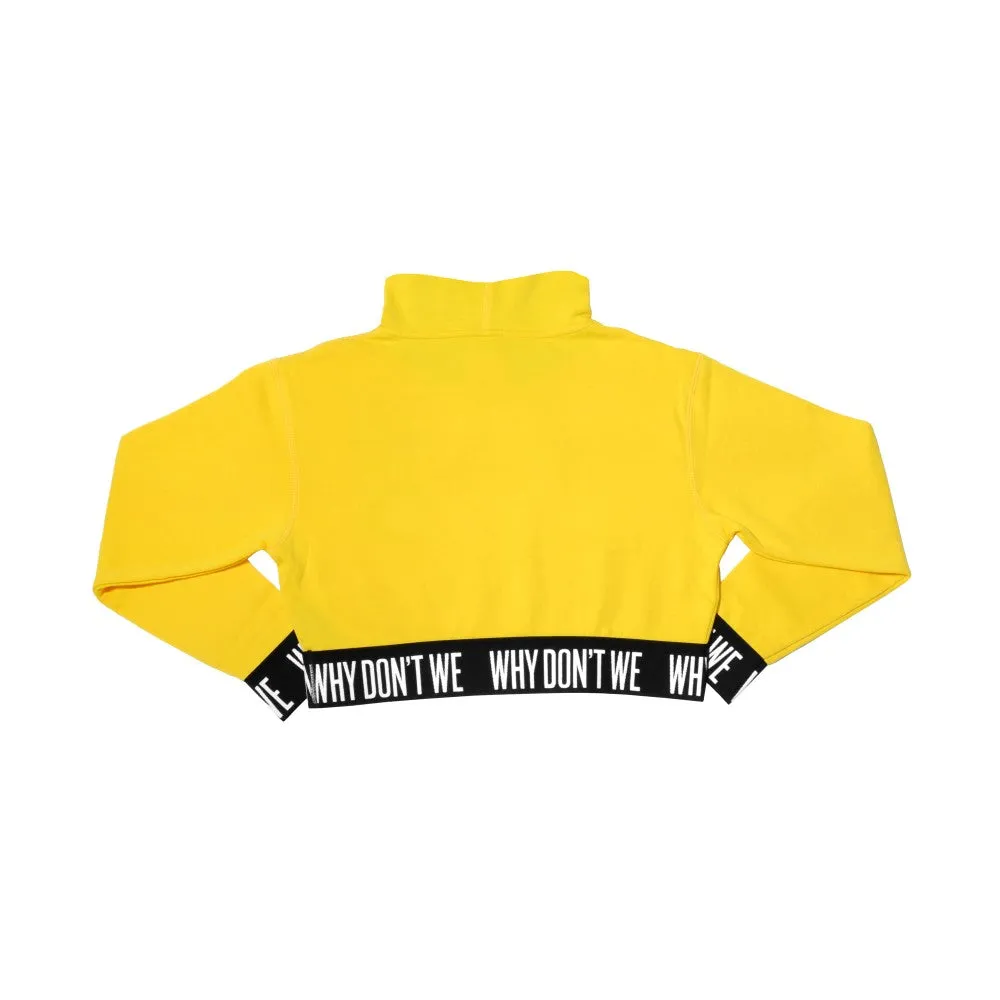 Crop Top Hoodie (Yellow)