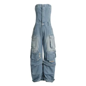 Denim Pocket Jumpsuit