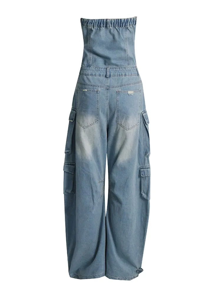 Denim Pocket Jumpsuit