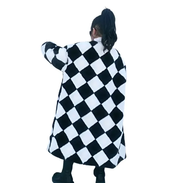 Diamond Checker Coat