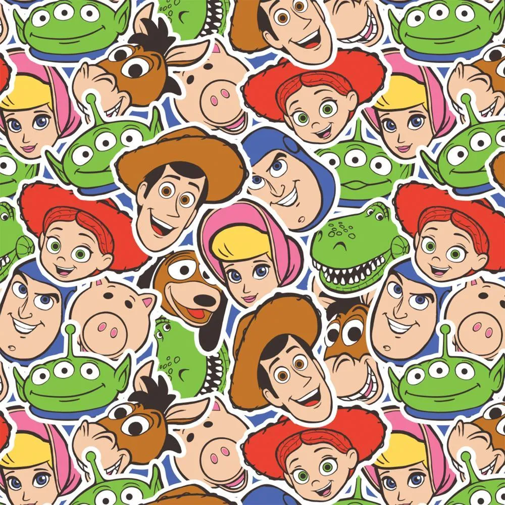 Disney·Pixar - Sticker Party - Fleece - 1/2 Metre