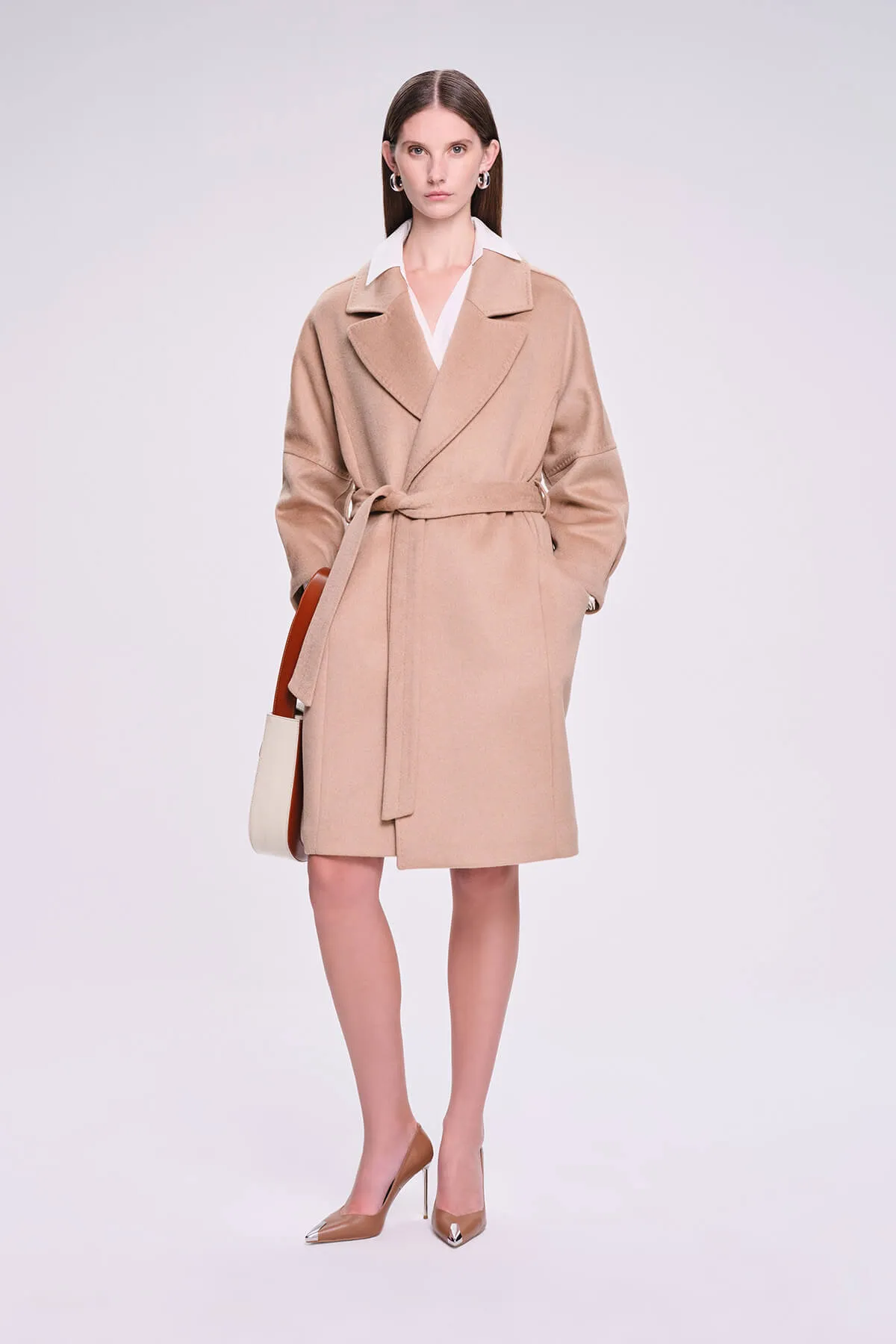 Dynamic Fit Sofia Cachet Wool Blend Camel Coat