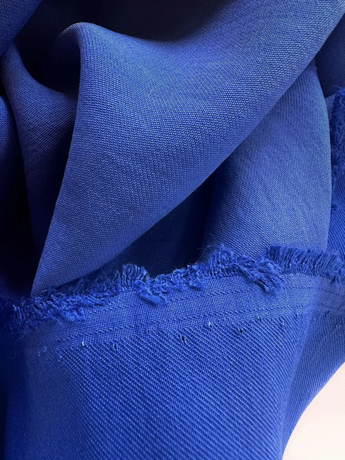 Electric Blue Relaxed Viscose Suiting