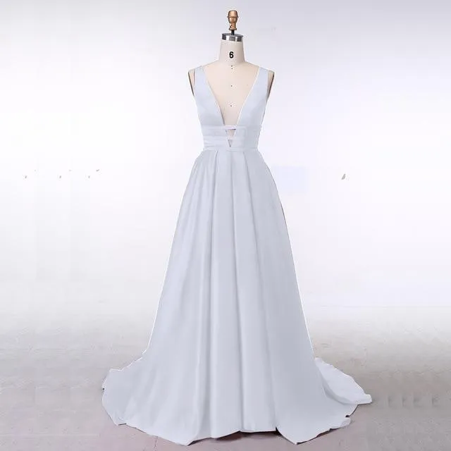 Elegant Satin Evening Gown