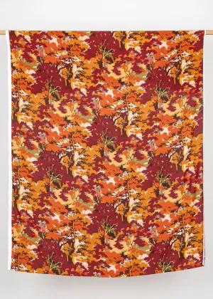 Fall Forest Viscose Print - Warm Tones - Swatch