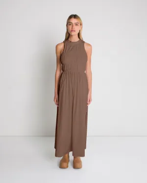 FIROUZ DRESS - CHOCOLATE