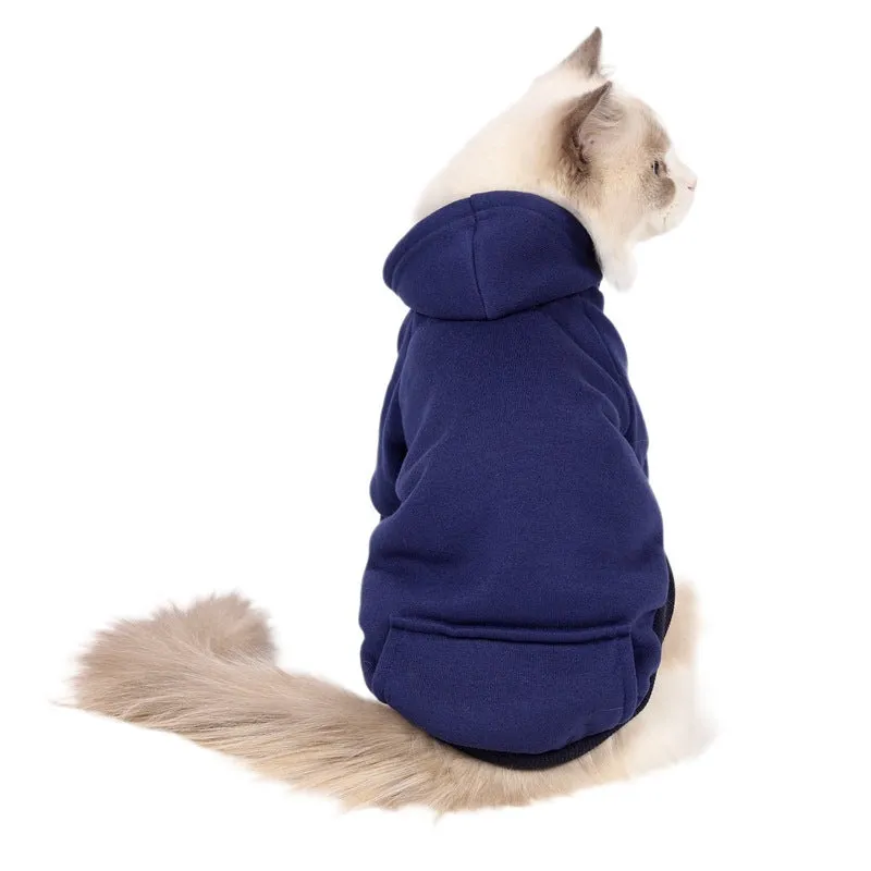 Fleece Pet Hoodies Cats & Dogs