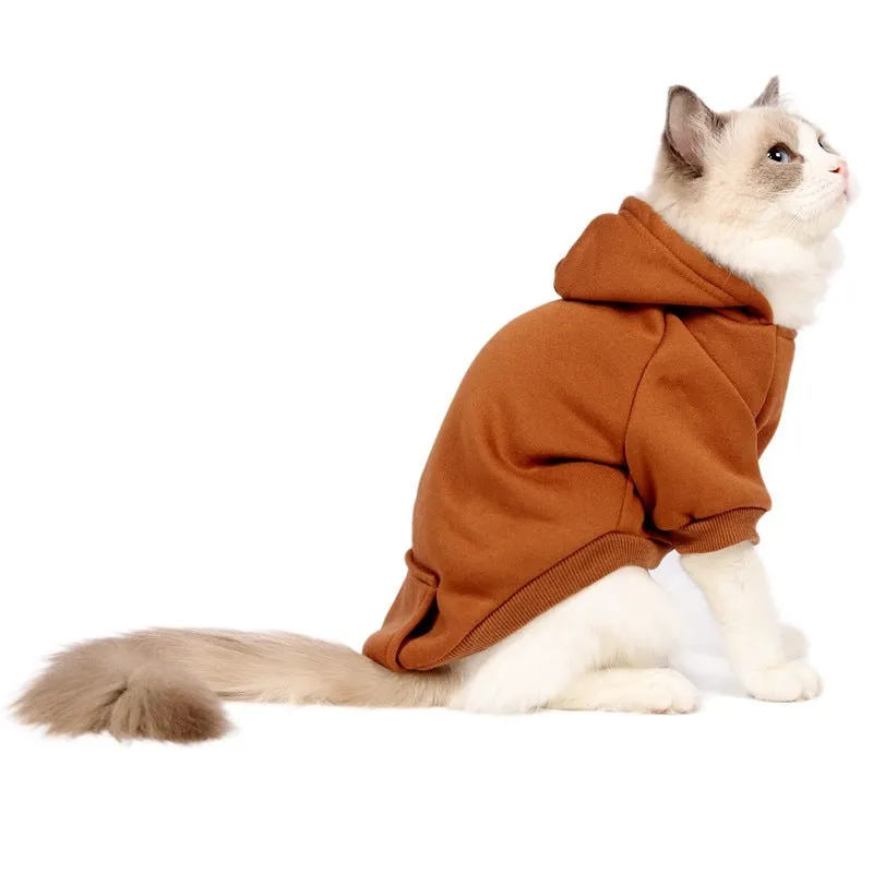 Fleece Pet Hoodies Cats & Dogs