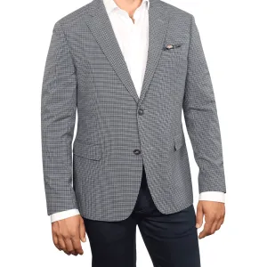 Florence Navy Microcheck Blazer