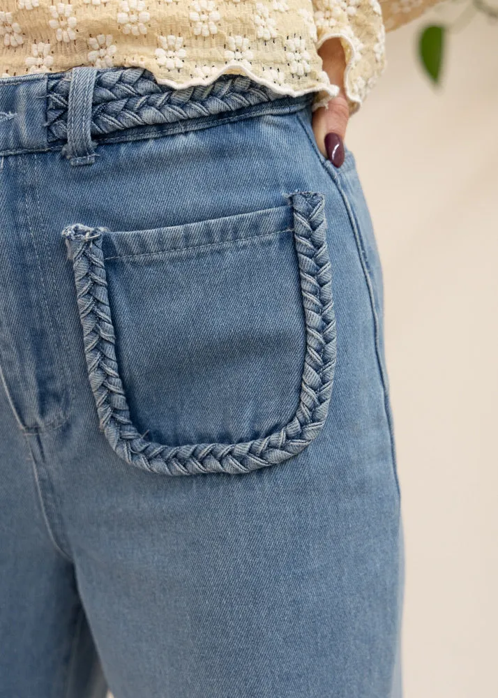 GET YOUR GROOVE ON STRAIGHT LEG DENIM JEANS