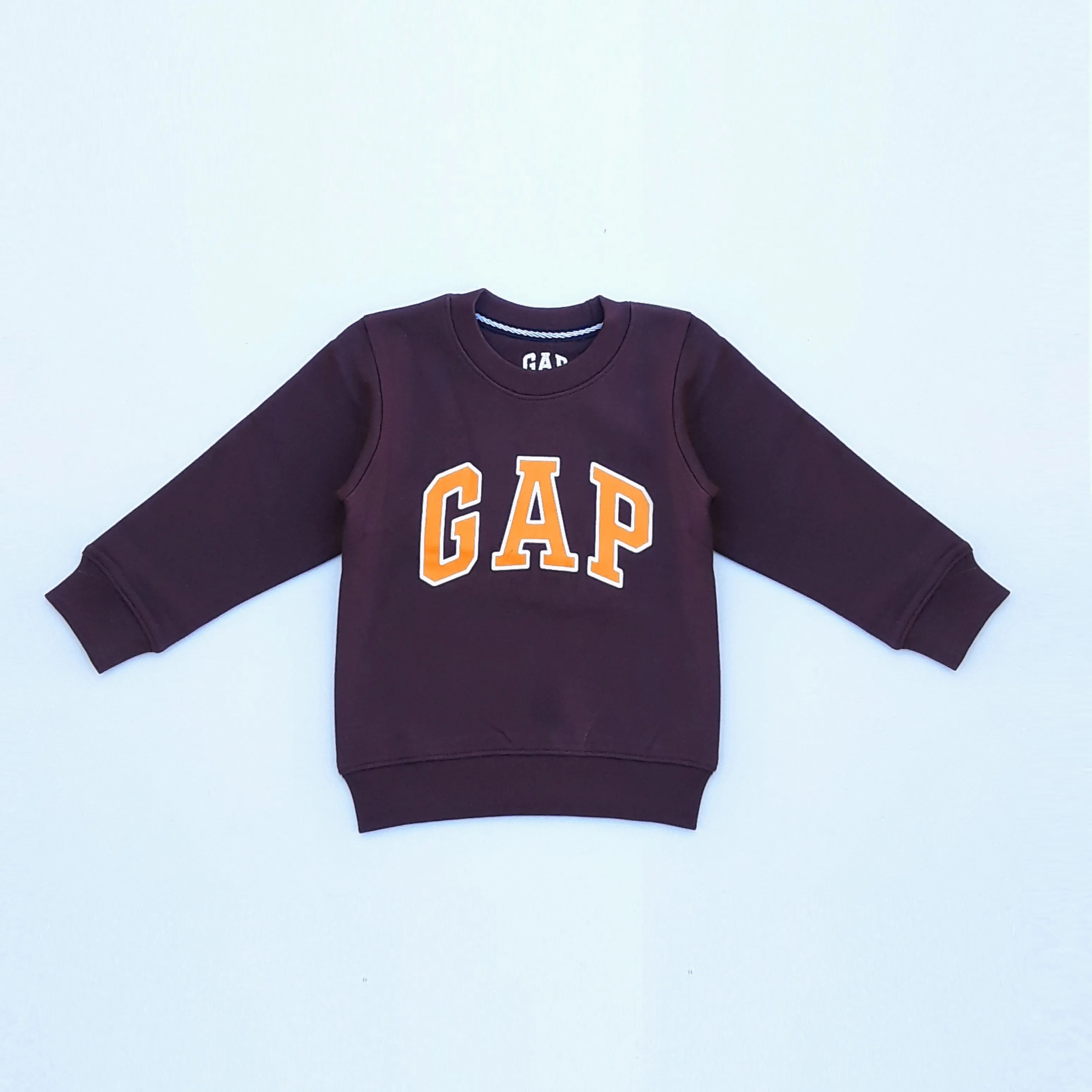 GP - Kids 'Burgundy' Printed Terry Sweatshirt GP388