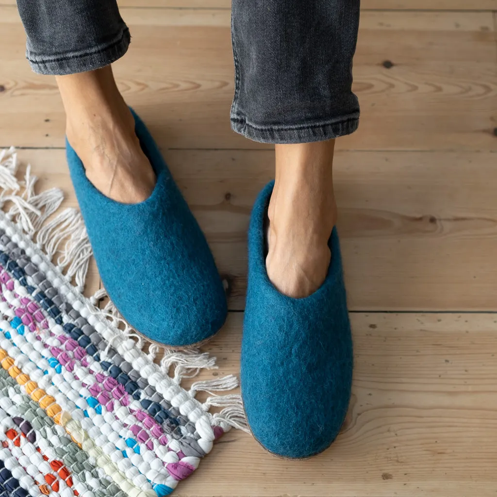 Greta Felted Wool Slippers