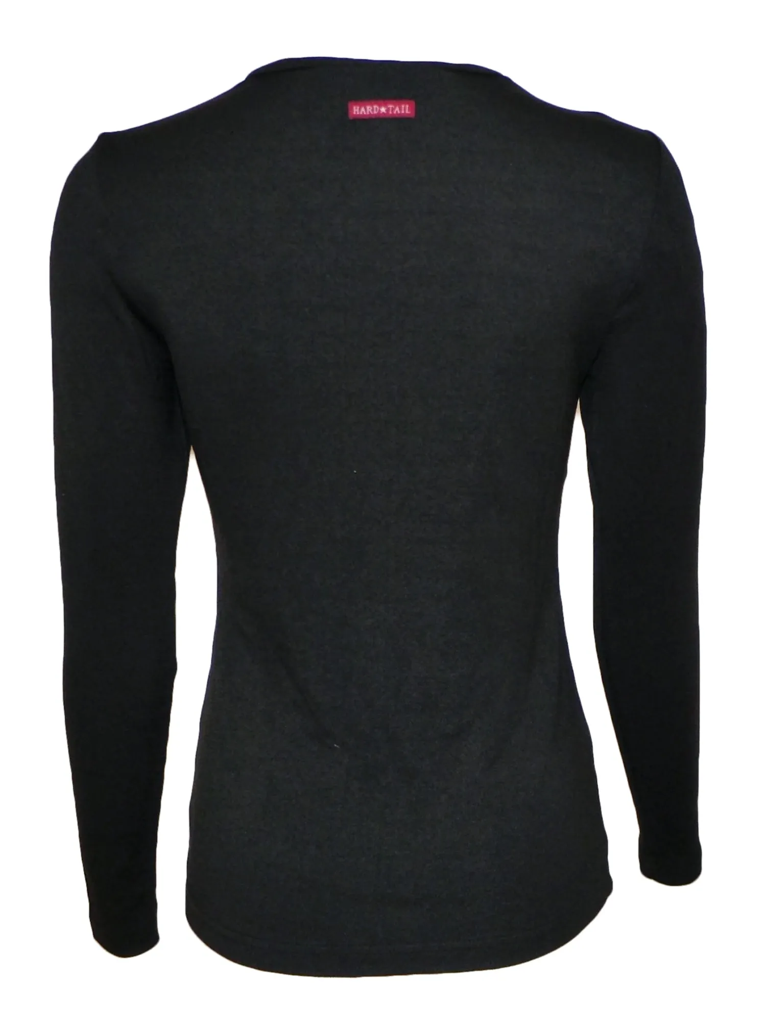 Hard Tail V-Neck Long Sleeve Luxe Top (Style ROX-15)