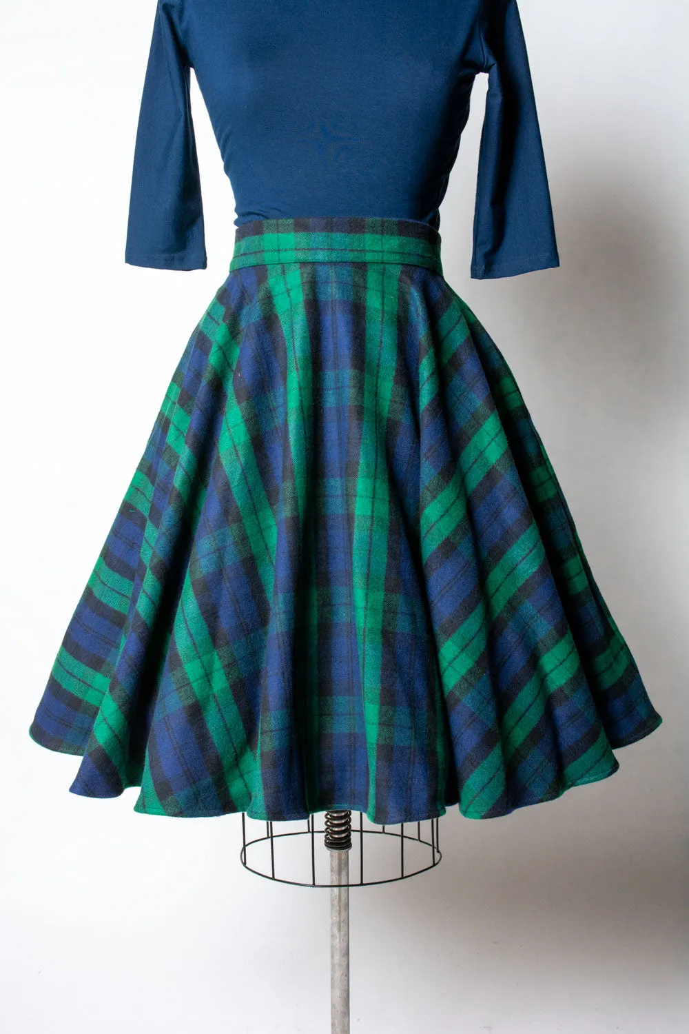 Haute Circle Skirt - Flannel, Watch Plaid