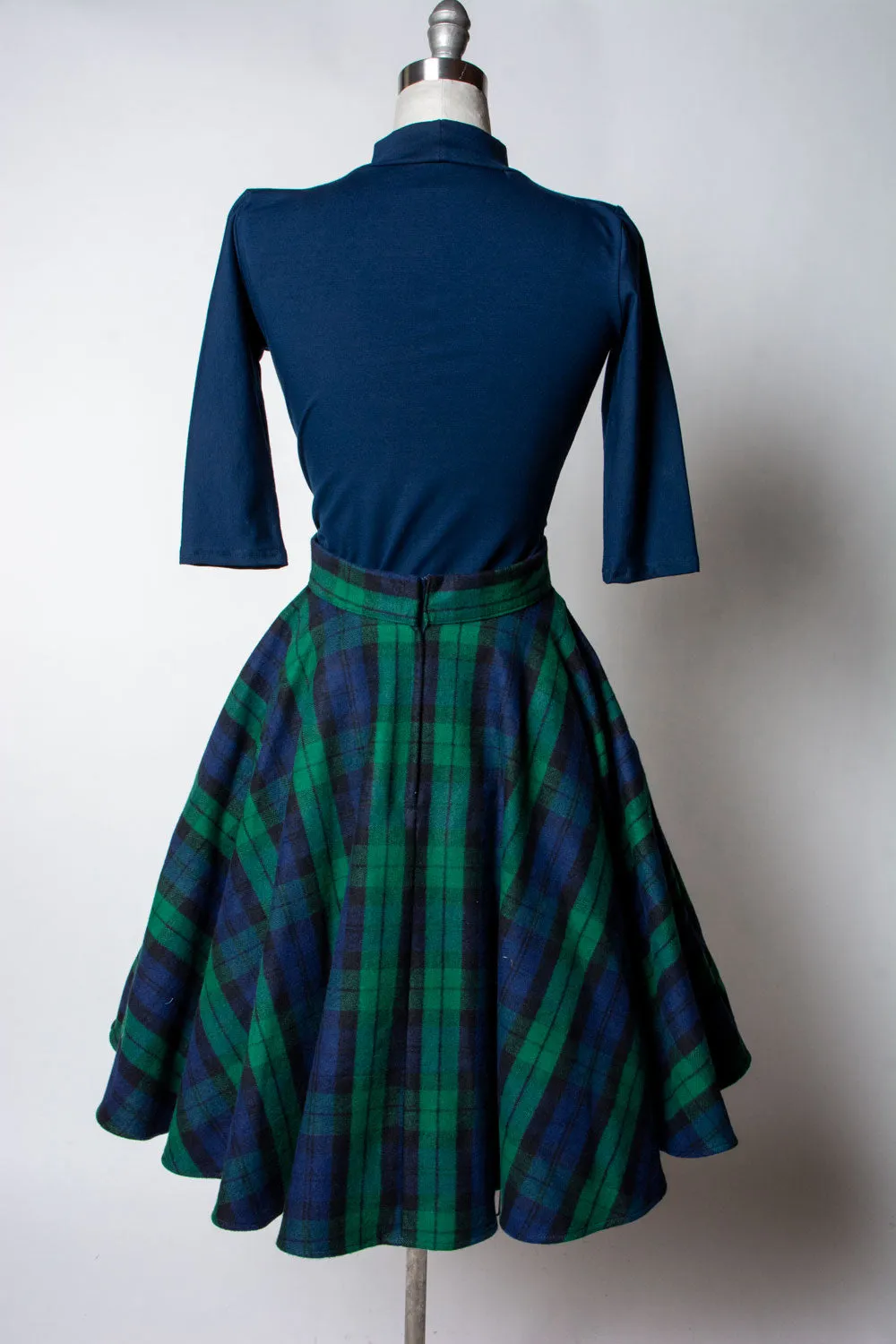 Haute Circle Skirt - Flannel, Watch Plaid