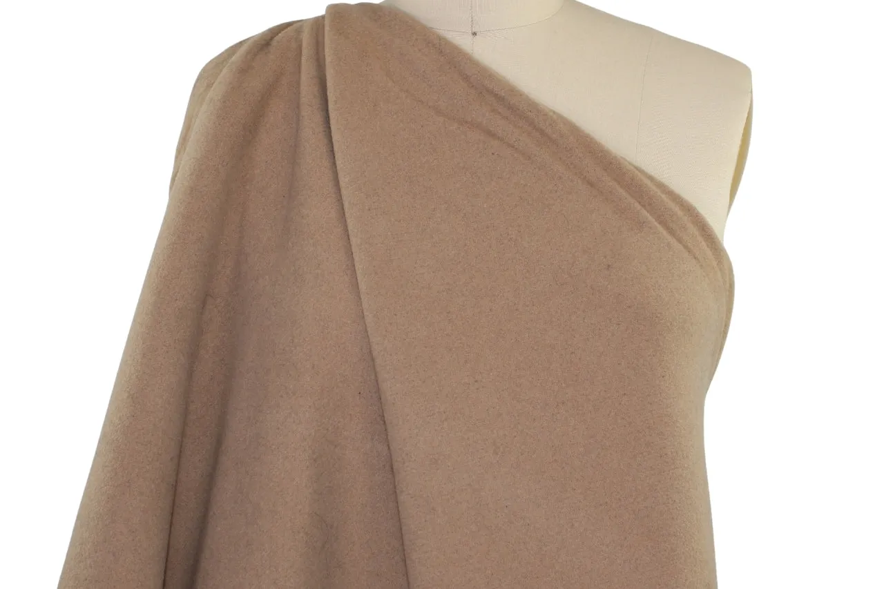 Haute New York Designer Wool Double Cloth - Camel/Bitter Chocolate