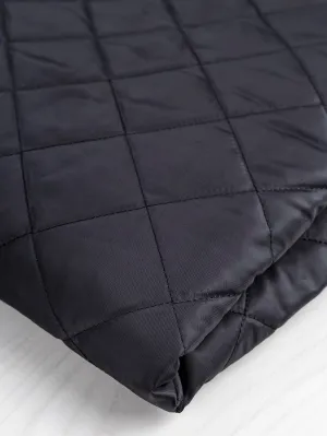 Heavy Quilted Lining Deadstock - Black - Swatch