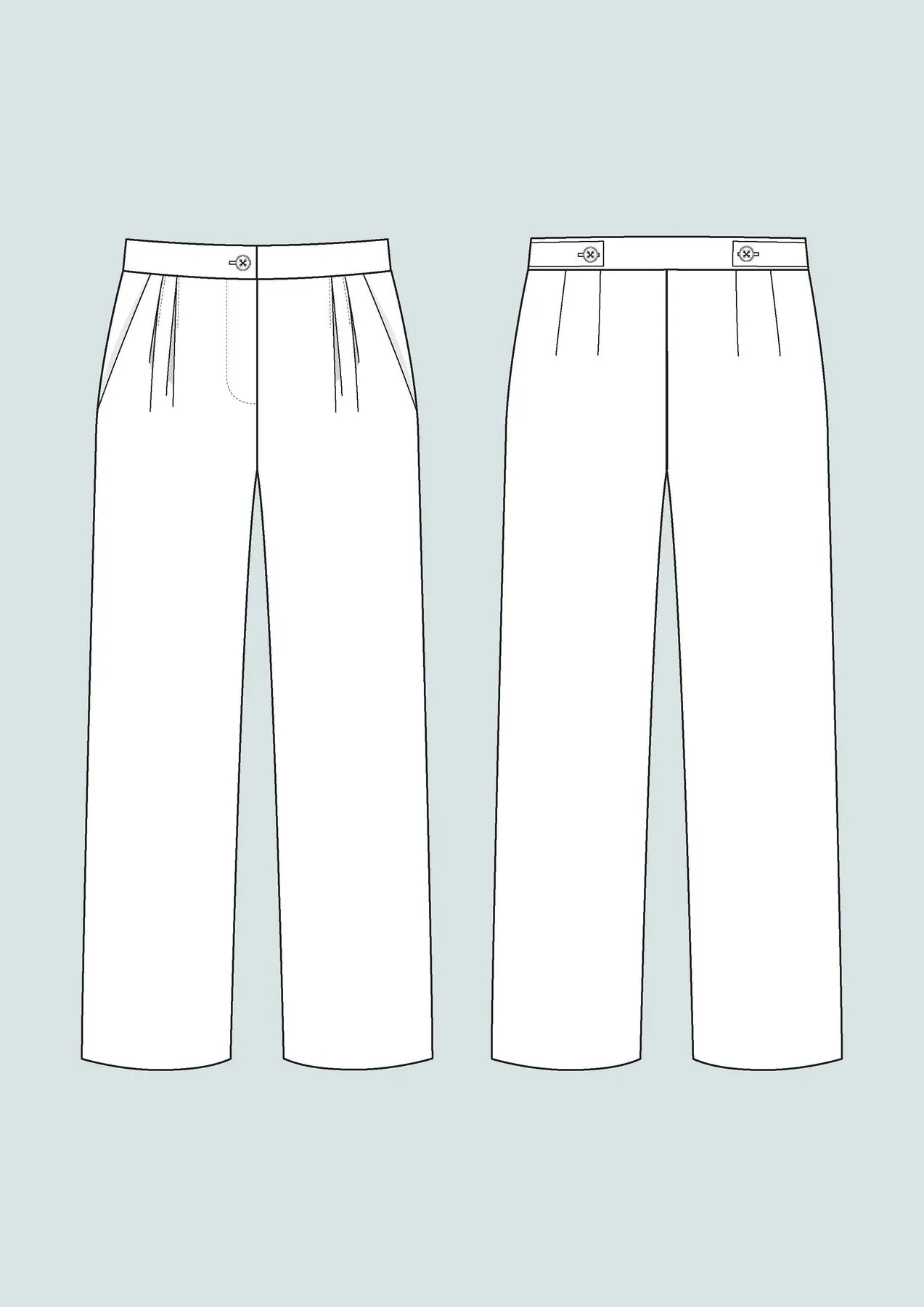 High-Waisted Trousers