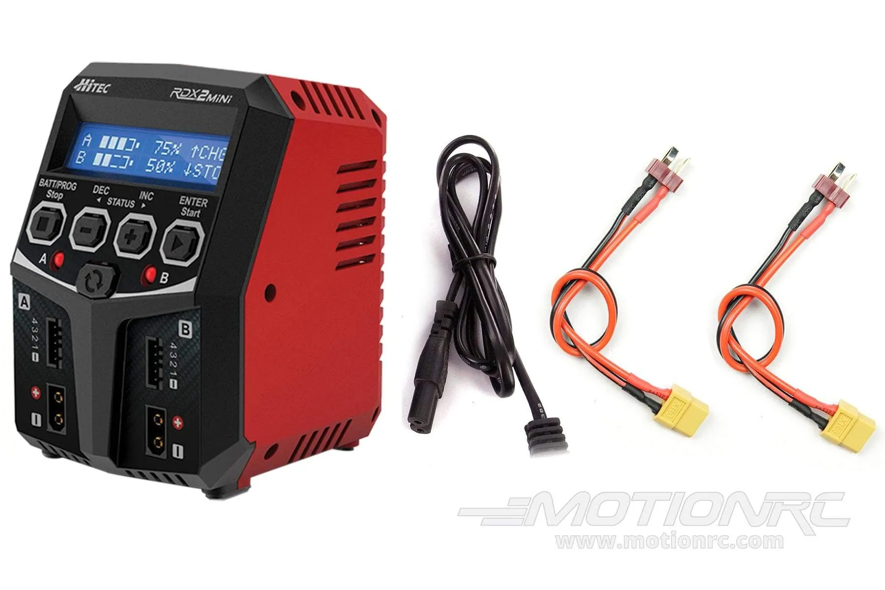 Hitec RDX2 Mini 100W 4 Cell (4S) Dual Port LiPo AC Charger