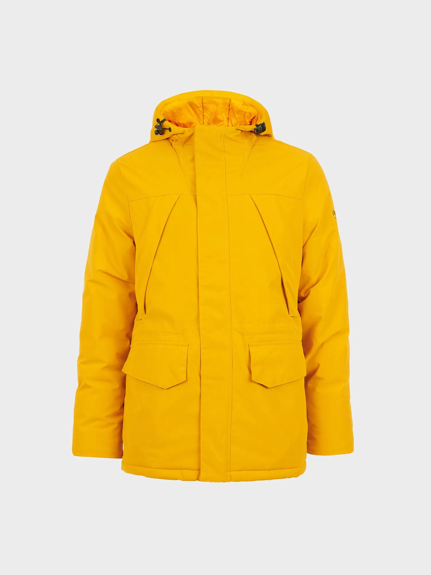 Hudson Script Technical Parka Jacket in Sunflower