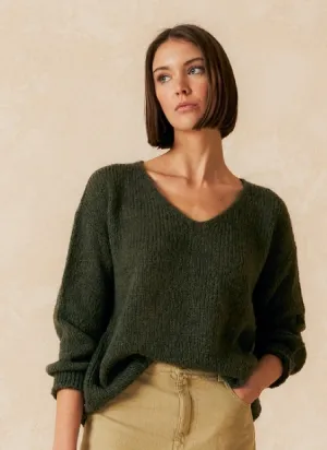 Indi & Cold Chunky V-Neck Sweater