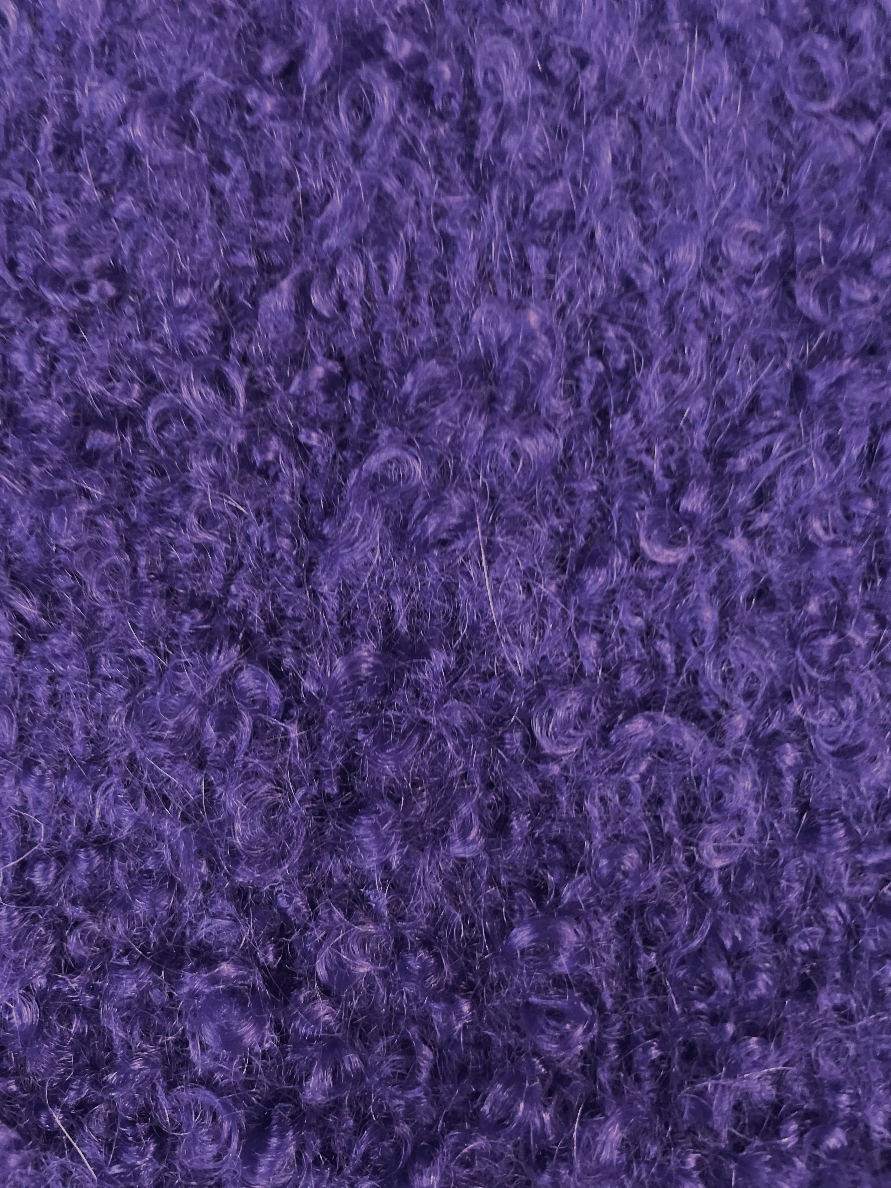 Italian Designer 100% Wool Boucle - Royal Purple