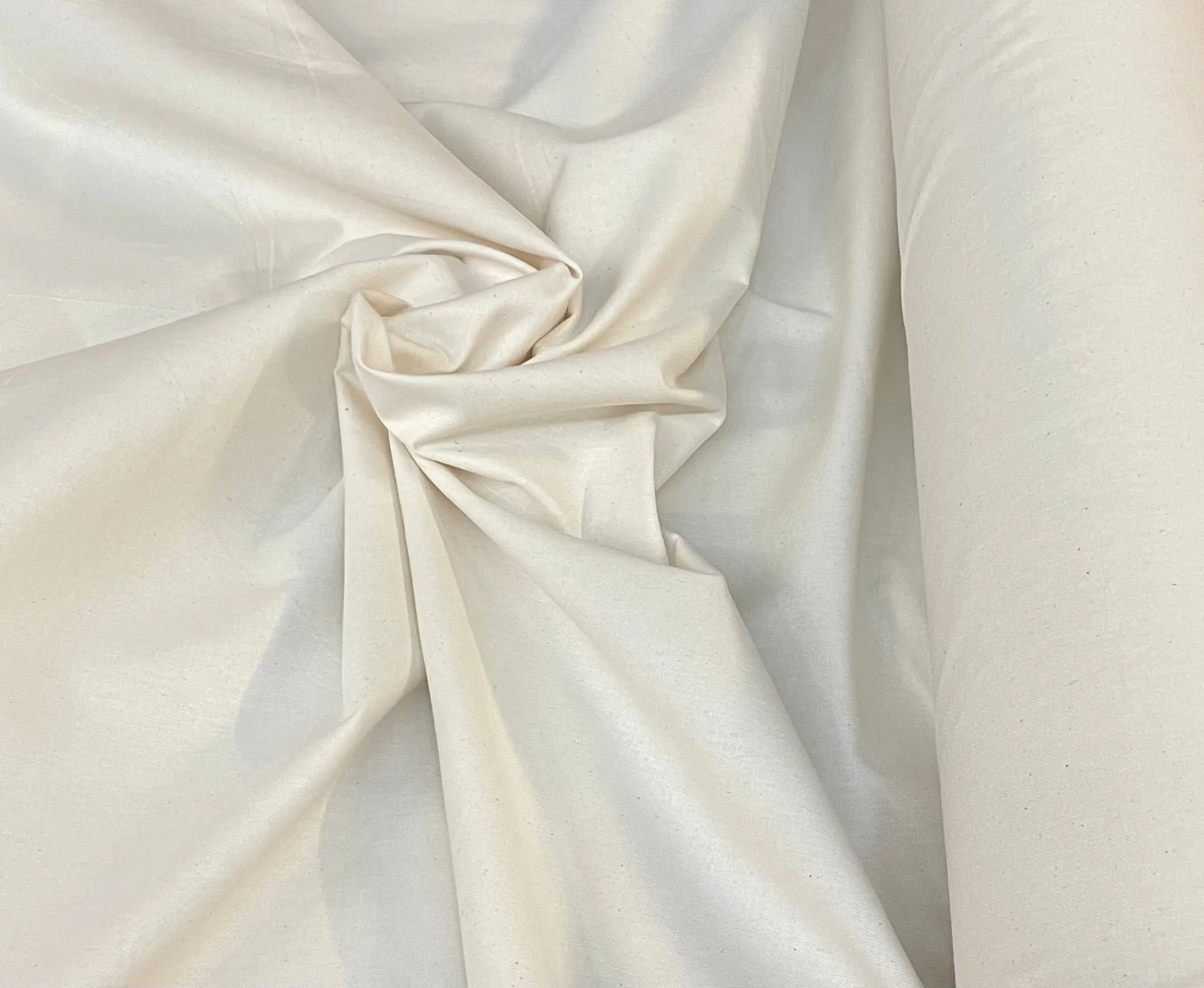 Italian Natural Cotton Fine Twill - Off White