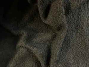 Italian Textured Felted Virgin Wool - Charcoal Grey