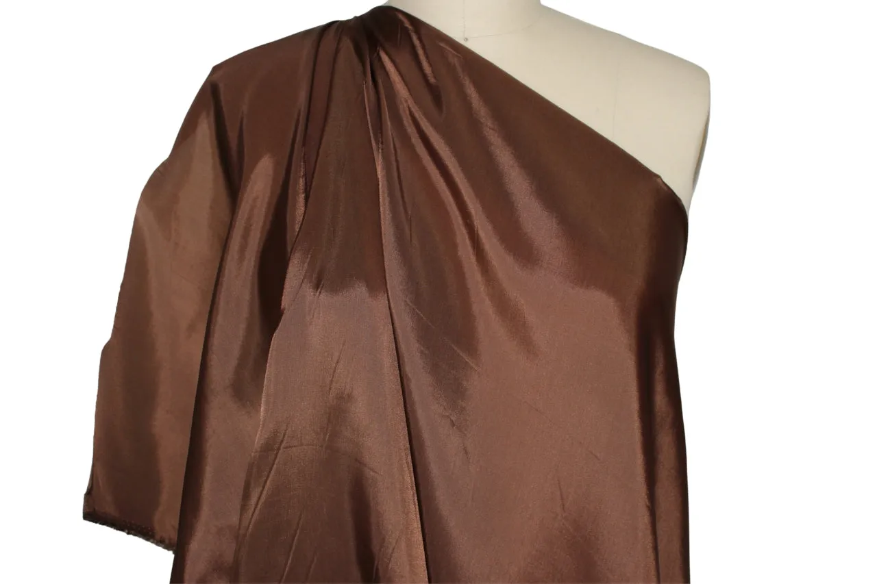 Japanese Bemberg Rayon Lining - Dark Chocolate