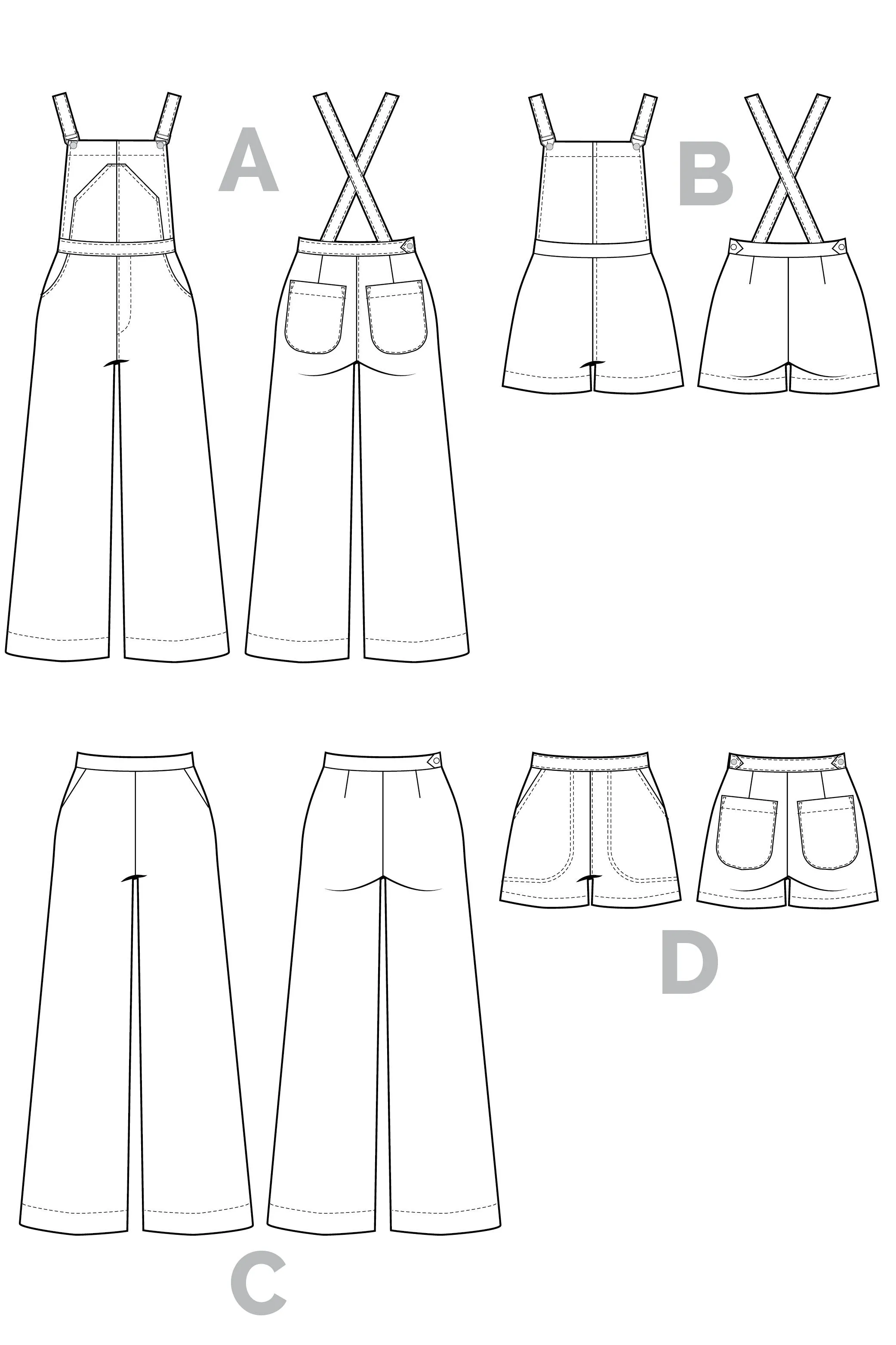 Jenny Overalls & Trousers Pattern