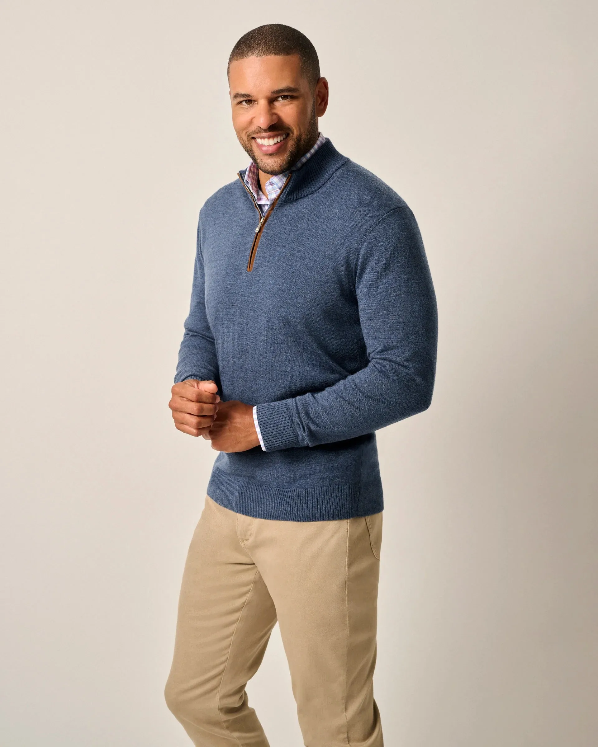 Johnnie-O Raynor Merino 1/4 Zip Sweater