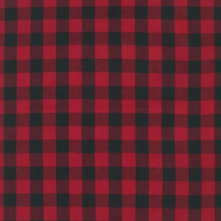 Kaufman House of Wales Red Plaid Cotton Woven 3.92 oz- Sold by the yard