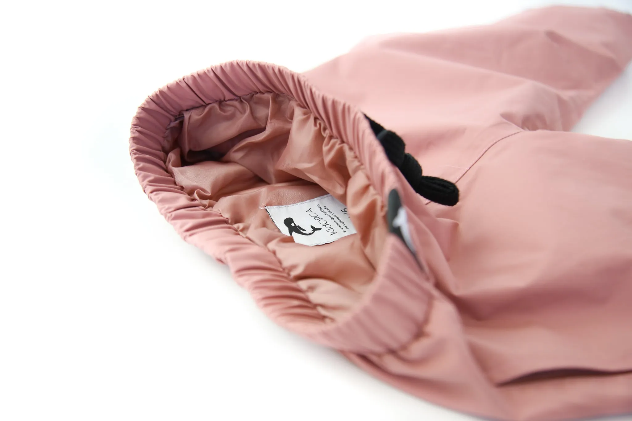 KidORCA Kids Rain Pants Hard Shell Waterproof _ Ash Rose