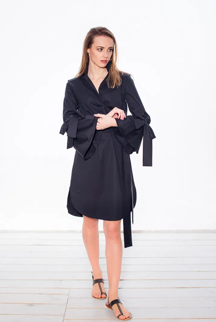 Lena Cotton Long Sleeve Dress