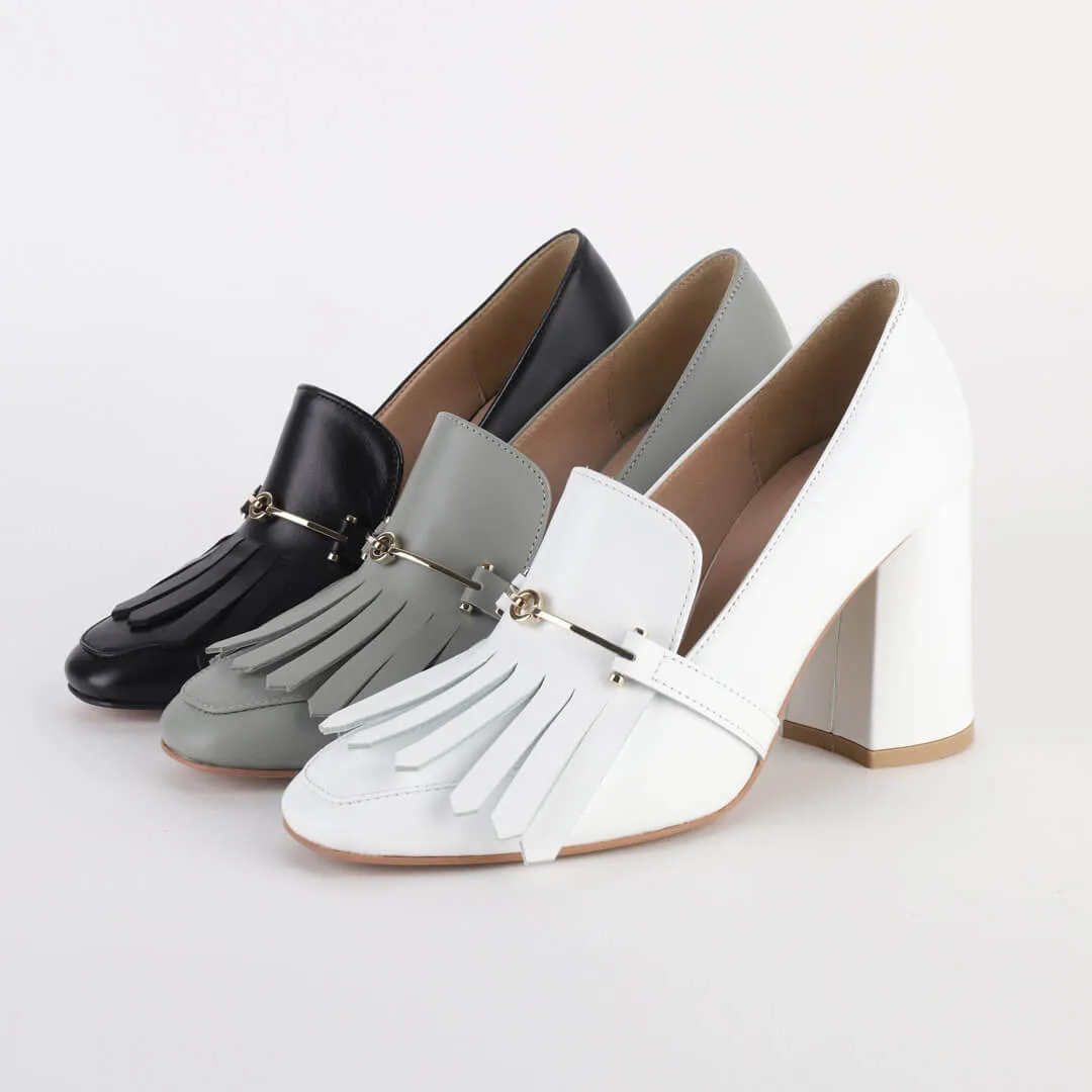 LIDER - chunky leather pumps