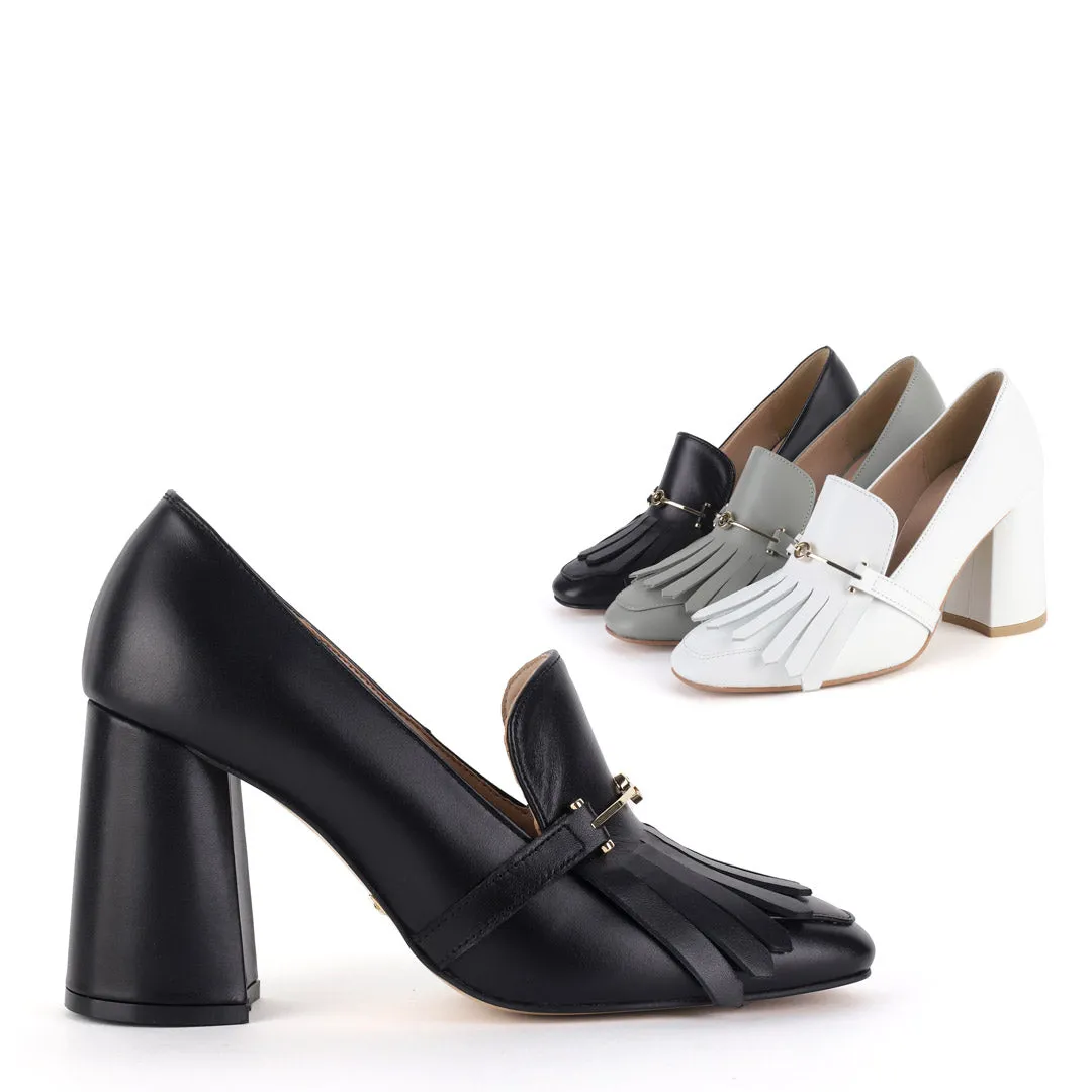 LIDER - chunky leather pumps