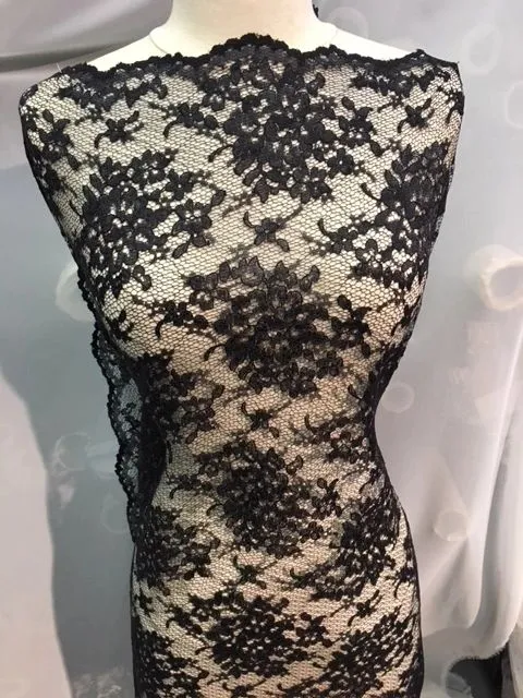 Light Weight Lace- Black