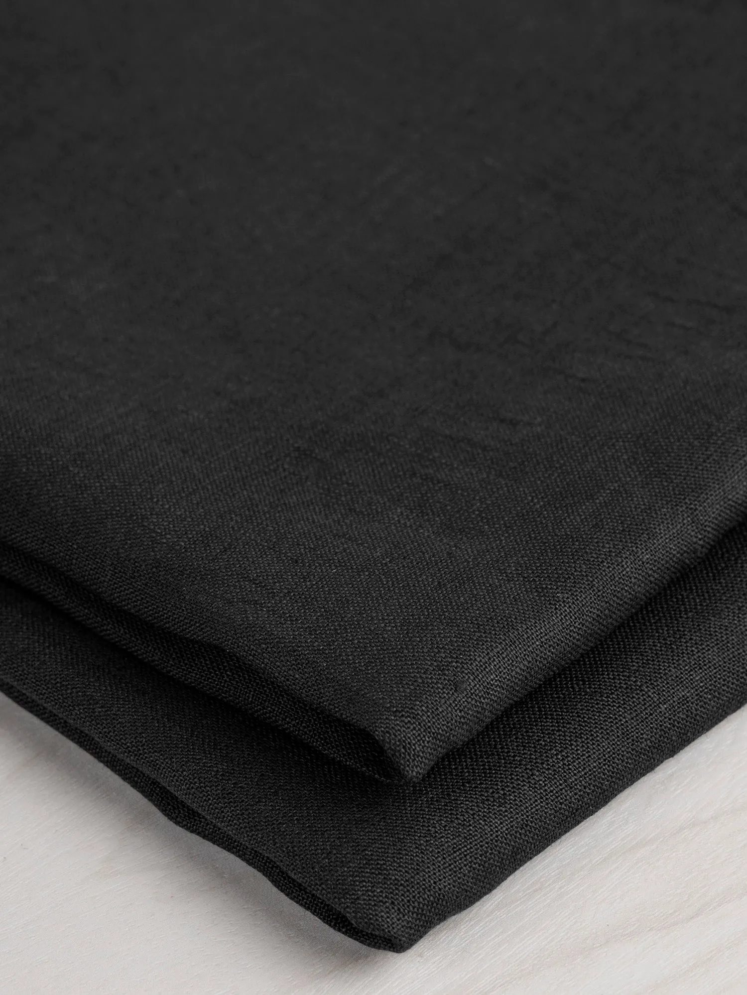 Lightweight European Linen - Black